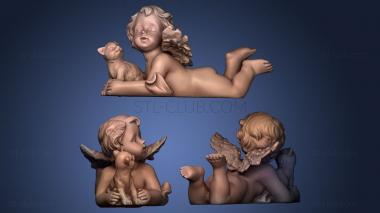 3D модель Ангел с кошкой (STL)